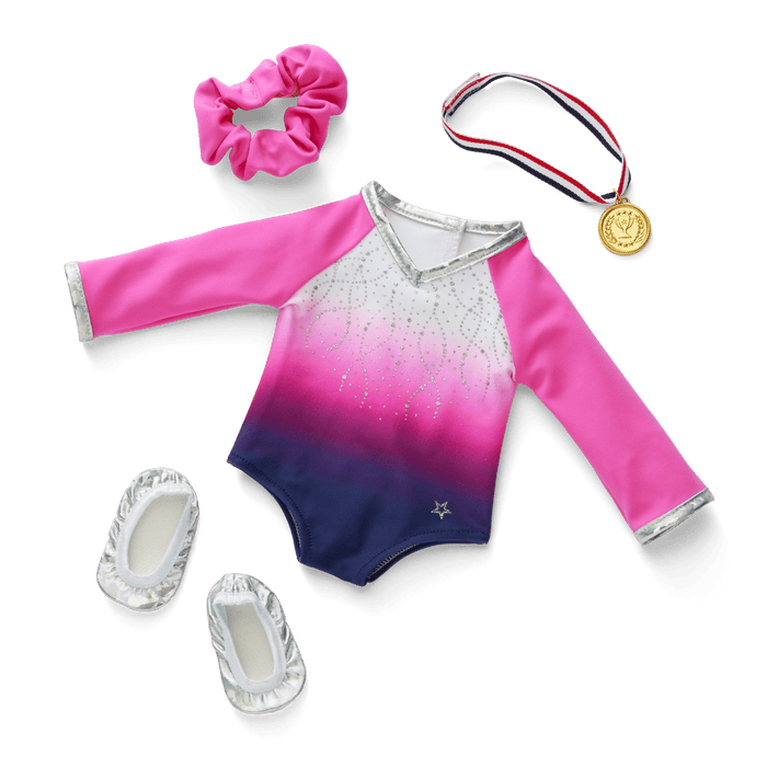 Beam with Pride Gymnastics Outfit for 18-inch Dolls O4