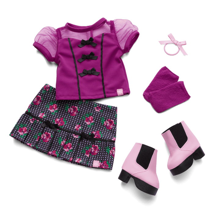 Bows & Blooms Outfit for 18-inch Dolls F6
