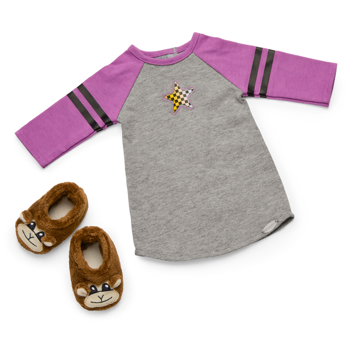 Nicki’s™ Skater Dreams Sleep Shirt for 18-inch Dolls (Historical Characters) D6