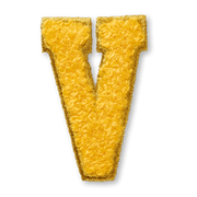 AG™ Letter V Stick-On Patch A6