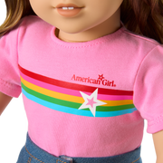 Truly Me™ 18-inch Doll #118 with curly caramel hair A1