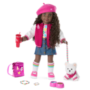 Truly Me™ 18-inch Doll #127 with curly dark-brown hair Z7