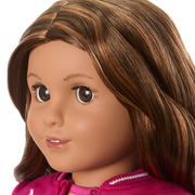 Truly Me™ 18-inch Doll #117 with wavy dark-brown hair Q3