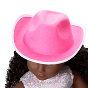 Glam Pink Cowgirl Outfit for 18-inch Dolls K0