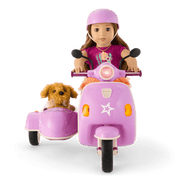Hit the Road Scooter & Sidecar for 18-inch Dolls D1