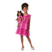 Pink Party-Ready Dress for Girls V3