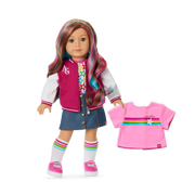 Truly Me™ 18-inch Doll #101 with wavy caramel hair Q9