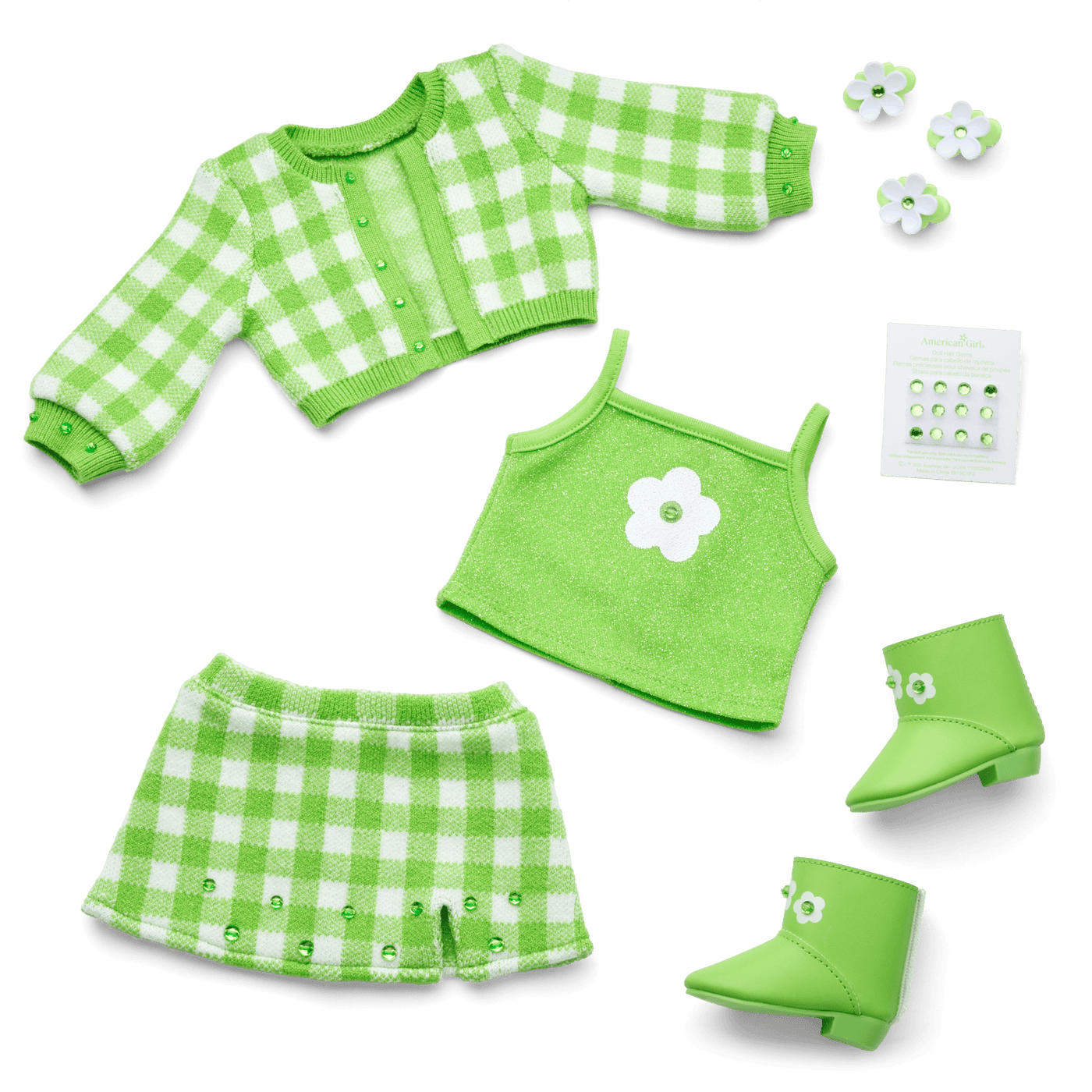 August Peridot Glow Outfit for 18-inch Dolls V5