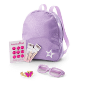 Colorful Teddy Bear Backpack & Accessory Set for 18-inch Dolls X2