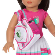 Raquel's™ Pickleball Bag & Paddle Set for 18-inch Dolls (Girl of the Year™ 2026) T5