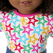 Truly Me™ 18-inch Doll #112 with curly dark-brown hair X5