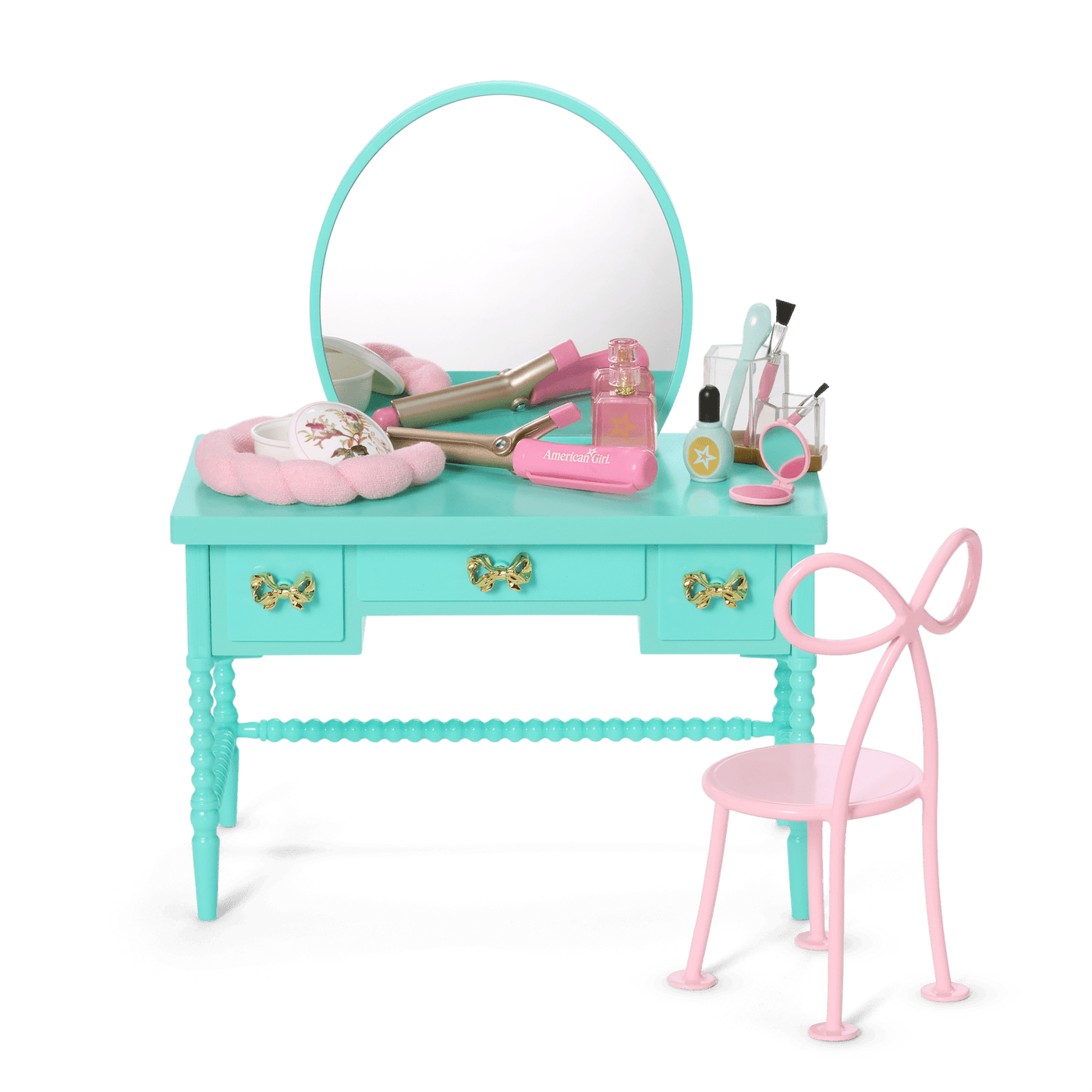 Raquel’s™ Vintage Vanity for 18-inch Dolls (Girl of the Year™ 2026) L7