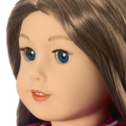 Truly Me™ 18-inch Doll #126 with wavy brown hair Z6