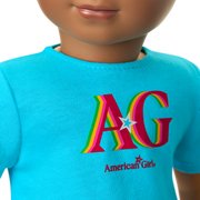 Truly Me™ 18-inch Doll #113 with curly dark-brown hair E5