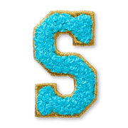 AG™ Letter S Stick-On Patch Z6