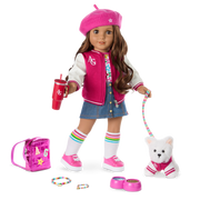 Truly Me™ 18-inch Doll #117 with wavy dark-brown hair Q3
