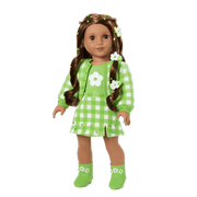 August Peridot Glow Outfit for 18-inch Dolls V5