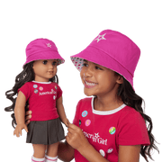 AG™ Star Bucket Hat Set for Girls & Dolls O8