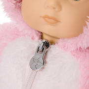Playful Pink Bunny One-Piece Outfit for Bitty Baby® Dolls T4
