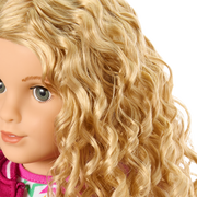 Truly Me™ 18-inch Doll #115 with curly blonde hair D7