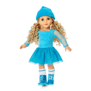 December Blue Brilliance Topaz Outfit for 18-inch Dolls L3