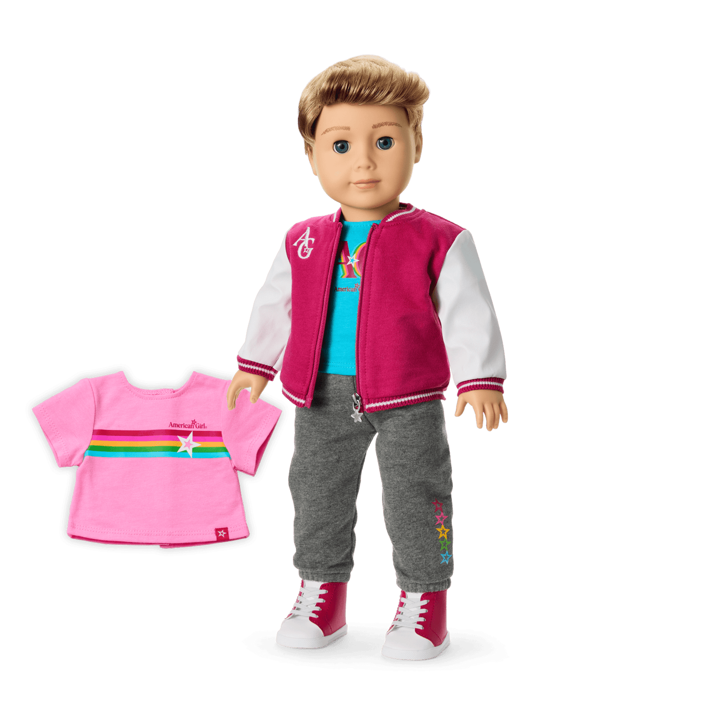Truly Me™ 18-inch Doll #104 with straight caramel hair E6
