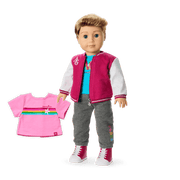 Truly Me™ 18-inch Doll #104 with straight caramel hair E6