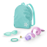 Shimmering Sea Turtle Backpack & Accessory Set for 18-inch Dolls Y5