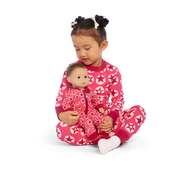 American Girl® x Hanna Andersson Berry Bright Stars Pajamas for Bitty Baby® Dolls O7