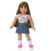 Truly Me™ 18-inch Doll #122 with straight dark-brown hair P4
