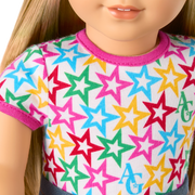 Truly Me™ 18-inch Doll #131 with straight blonde hair F7