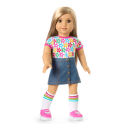 Truly Me™ 18-inch Doll #131 with straight blonde hair F7