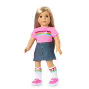 Truly Me™ 18-inch Doll #131 with straight blonde hair F7