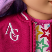 Truly Me™ 18-inch Doll #116 with wavy purple-and-pink hair J8
