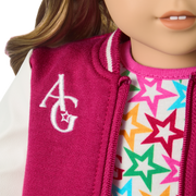 Truly Me™ 18-inch Doll #118 with curly caramel hair A1