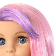 Truly Me™ 18-inch Doll #116 with wavy purple-and-pink hair Y0