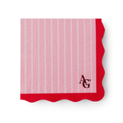 American Girl™ x Bonjour Fête Pink Pinstripe Small Napkins (Set of 20) X0