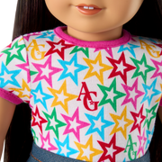 Truly Me™ 18-inch Doll #130 with straight black-brown hair F6