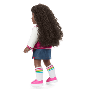 Truly Me™ 18-inch Doll #127 with curly dark-brown hair Z7