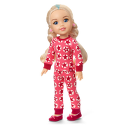 American Girl® x Hanna Andersson Berry Bright Stars Pajamas for 14.5-inch Dolls X0