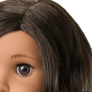 Truly Me™ 18-inch Doll #108 with curly black-brown hair O5