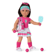Raquel's™ Pickleball Bag & Paddle Set for 18-inch Dolls (Girl of the Year™ 2026) T5