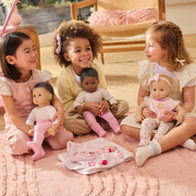 Bitty Baby® Doll #1 with black hair in Pretty Pink A1