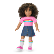 Truly Me™ 18-inch Doll #132 with curly dark-brown hair D2