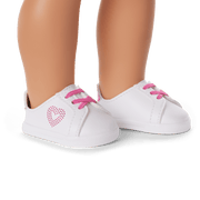 Pink Hearts Hoodie Dress for 18-inch Dolls N8