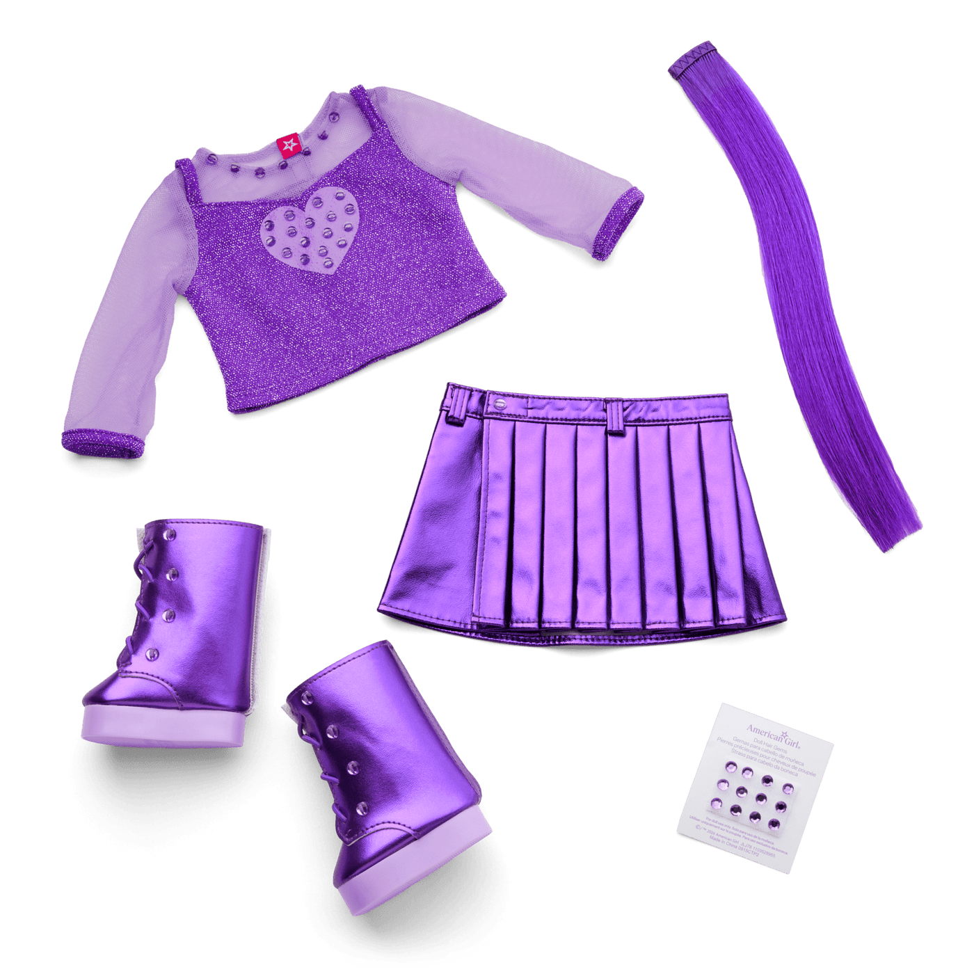 February Amethyst Bliss Outfit for 18-inch Dolls K7