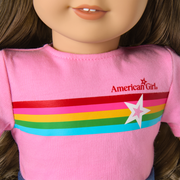 Truly Me™ 18-inch Doll #126 with wavy brown hair Z6