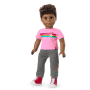 Truly Me™ 18-inch Doll #113 with curly dark-brown hair E5