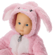 Playful Pink Bunny One-Piece Outfit for Bitty Baby® Dolls T4