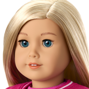 Truly Me™ 18-inch Doll #100 with straight layered blonde hair J0